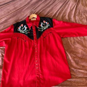 Men's Scully XXL rockabilly cowboy shirt